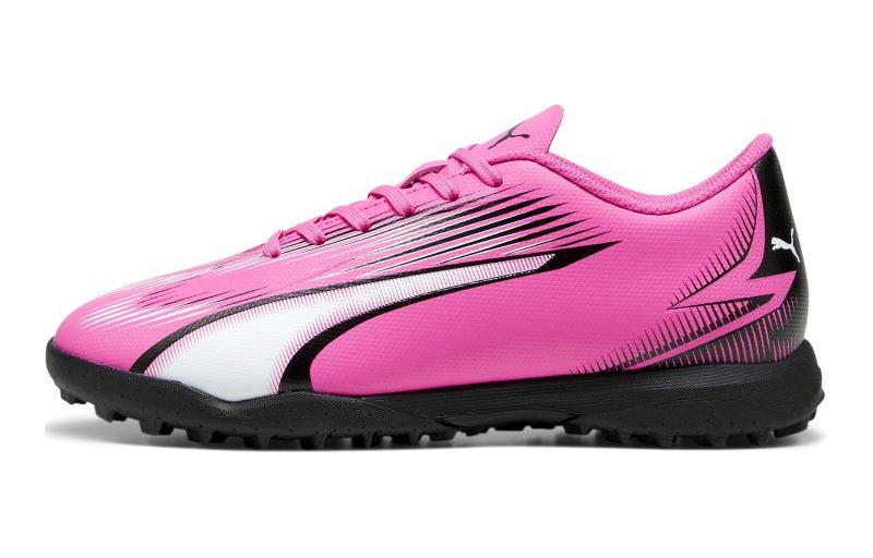 (Pre School) Puma Ultra Play Kids' Soccer Shoes Pink/Black/White Low-Top Comfort Fit 107779-01