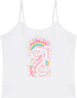 (Pre School) RIPNDIP Kids White Printed Crop Tank Top RNDWOM65 (Pre School) RIPNDIP Kids White Printed Crop Tank Top RNDWOM65