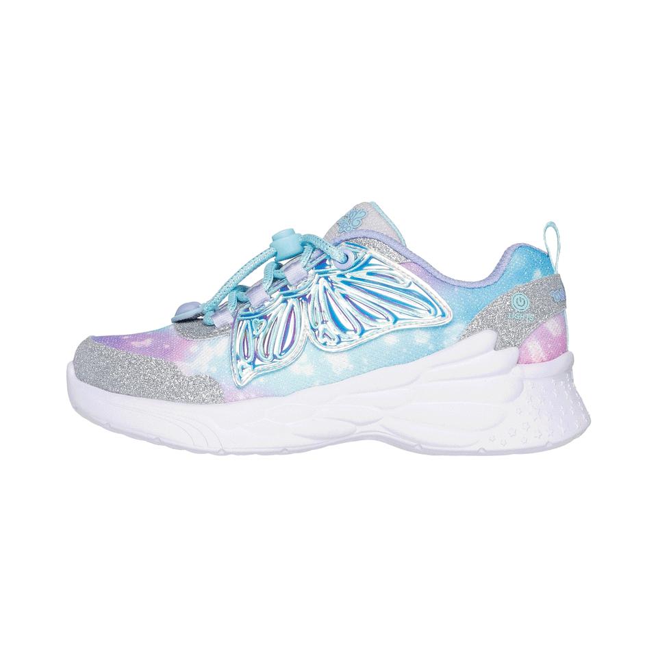 (Pre School) Skechers Dream Racer Kids Casual Shoes - Comfortable, Durable Blue/Purple Sneakers 303055L-SLLV