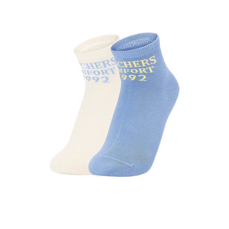 (Pre School) Skechers Kids Comfortable Trendy Fashion Socks 2-Pack Dup. L325K036-060R