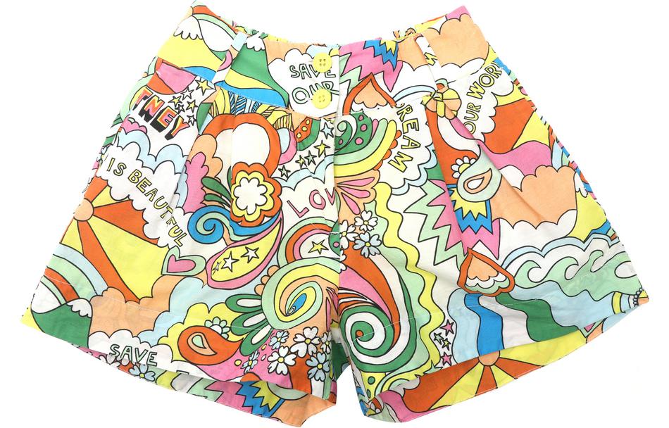 (Pre School) Stella McCartney Cartoon Print Shorts for Kids TS6E89Z0888-101MC