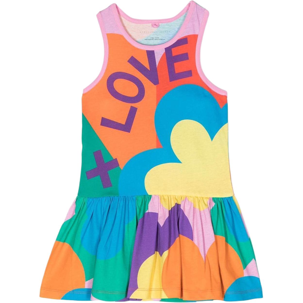 (Pre School) Stella McCartney Floral Sleeveless Round Neck Regular Fit Dress for Kids. TS1B72Z0902999MC