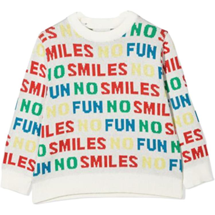 (Pre School) Stella McCartney Kids Letter Appliqué Crewneck Sweatshirt Multicolor. 8R9O40Z0783-100MC