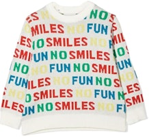 (Pre School) Stella McCartney Kids Letter Appliqué Crewneck Sweatshirt Multicolor. 8R9O40Z0783-100MC (Pre School) Stella McCartney Kids Letter Appliqué Crewneck Sweatshirt Multicolor. 8R9O40Z0783-100MC
