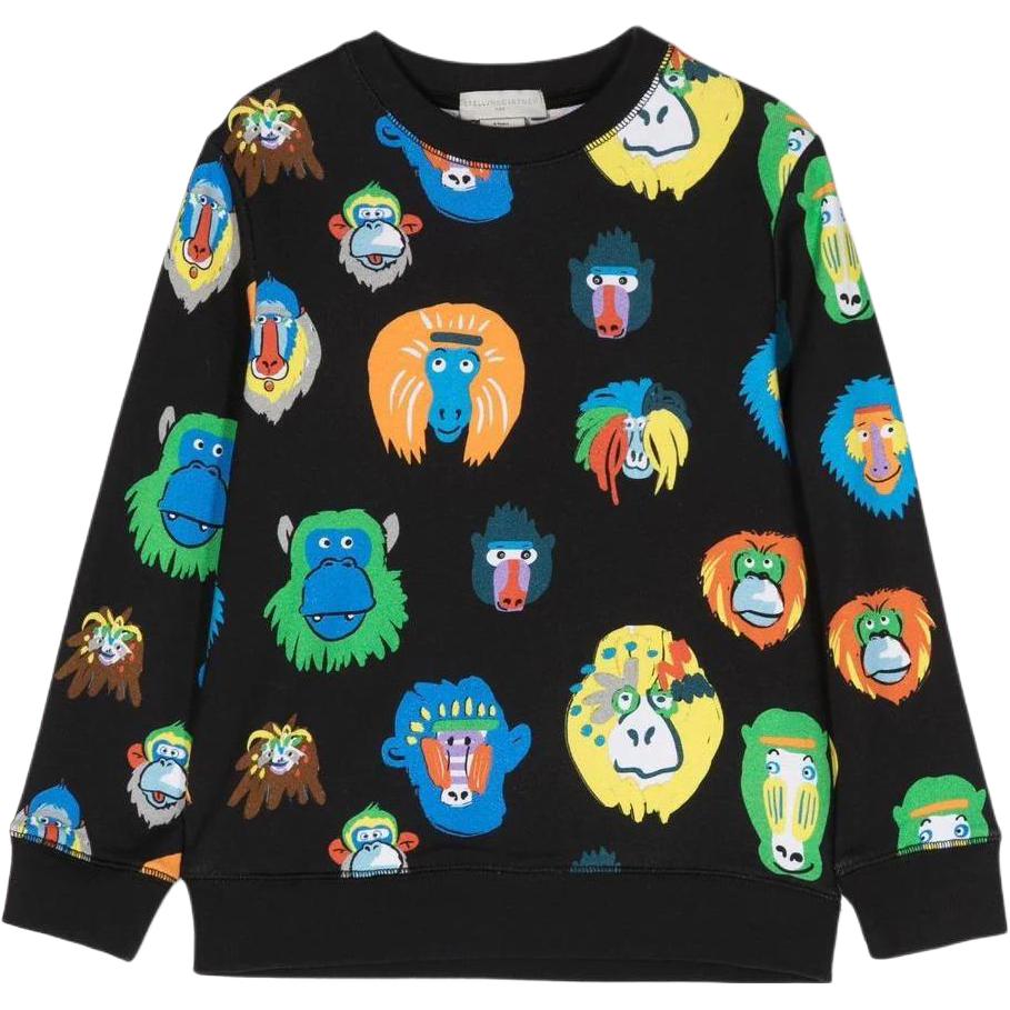 (Pre School) Stella McCartney Kids SS23 All-Over Print Crewneck Sweater Long Sleeve Casual. TS4R30Z0956930MC