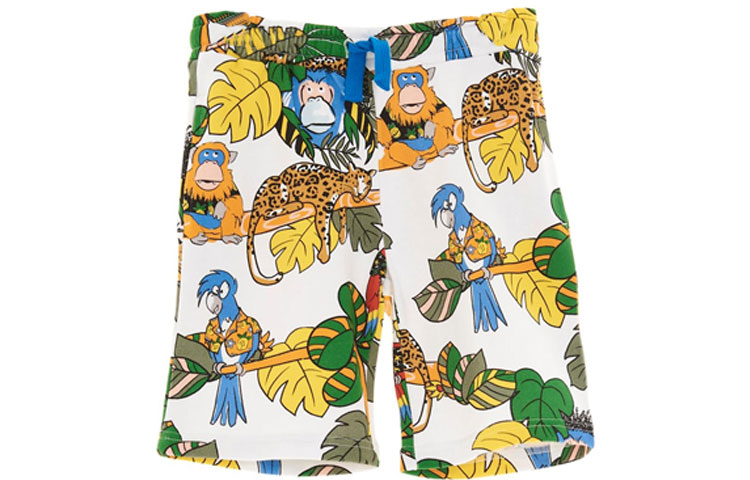 (Pre School) Stella McCartney SS23 Kids' Animal Print Drawstring Shorts Multicolor TS6S59Z0949100MC