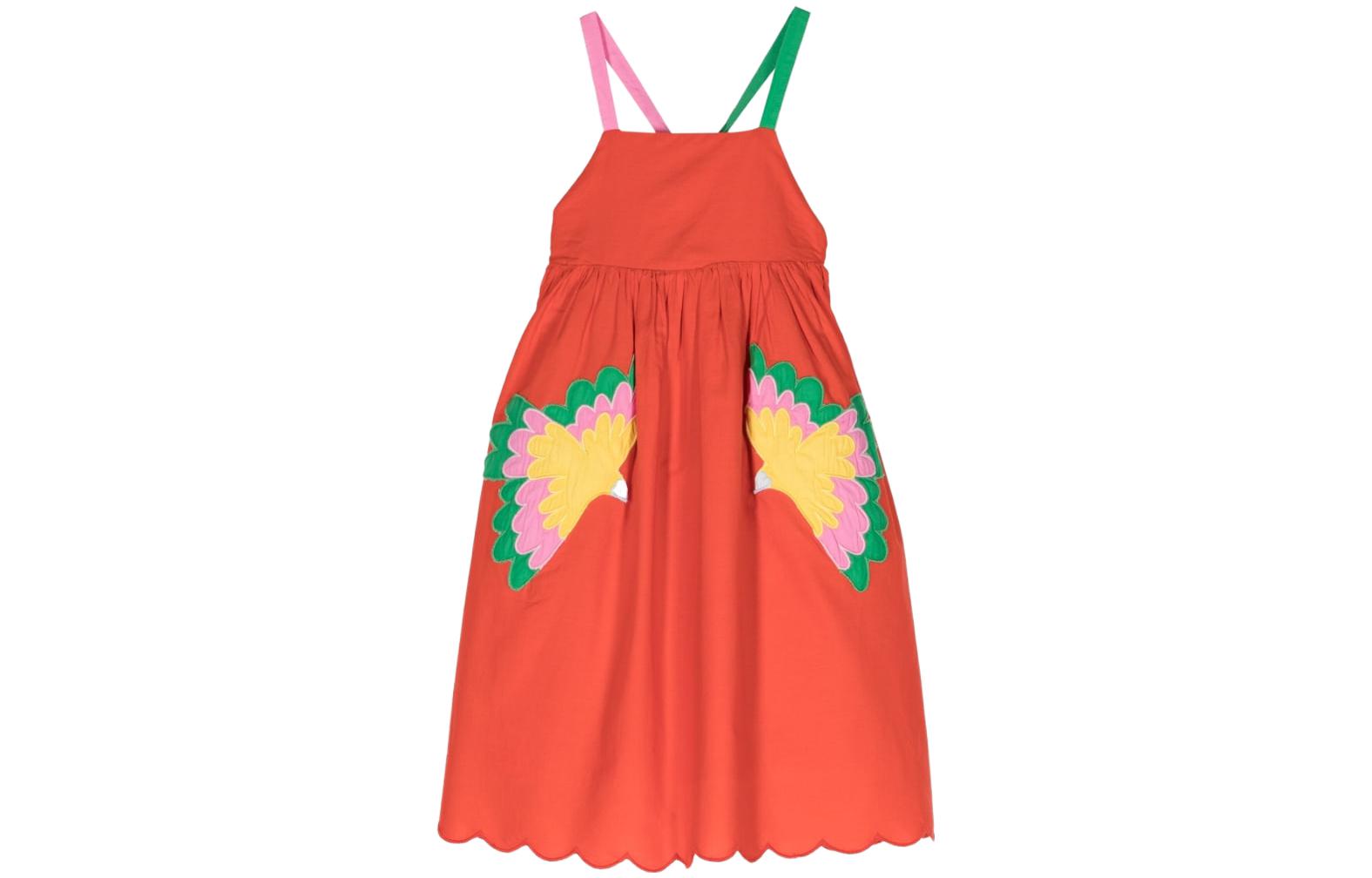 (Pre School) Stella McCartney SS23 Kids' Sleeveless High-Waist Dress with Applique Details TS1D72Z0142-412