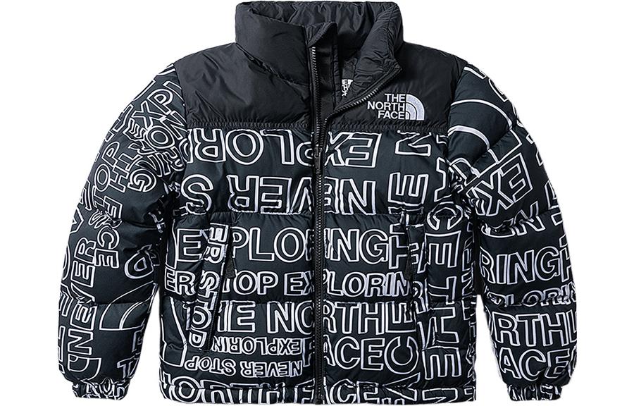 (Pre School) The North Face Kids' Icon Print 700-Fill Puffer Jacket with Logo Patch NF0A82UD-ORI