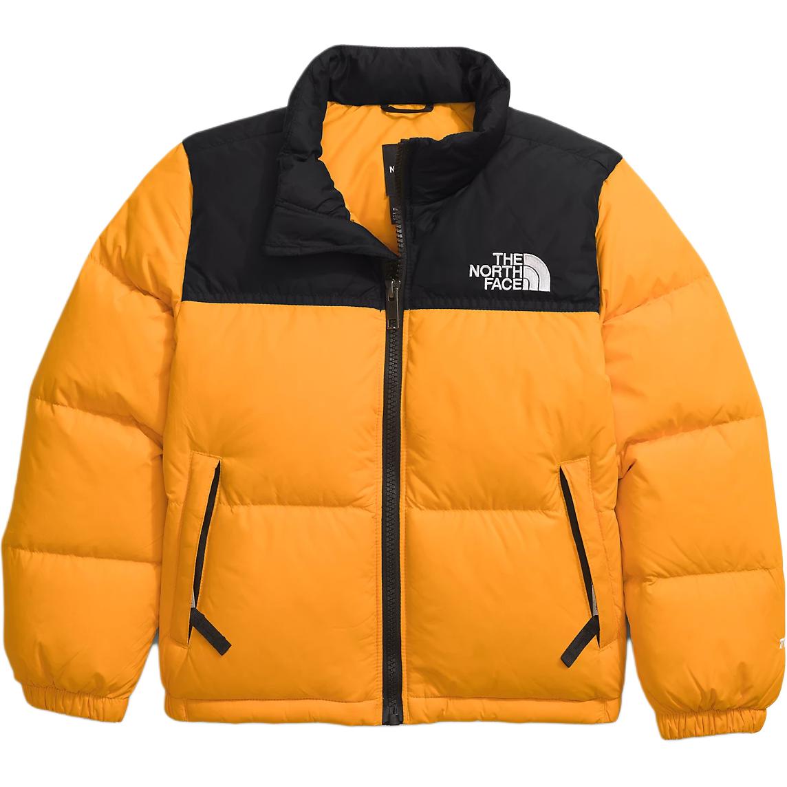 (Pre School) The North Face Kids' Retro Nuptse Peak Waterproof Insulated Jacket in Summit Gold. NF0A82TS-56P