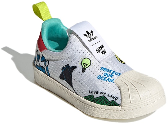 (Preschool) (Grade School) Aaron Kai x adidas Superstar 360 Primeblue 'Pop Art Style Waves' FX4920 Lookbook (Preschool) (Grade School) Aaron Kai x adidas Superstar 360 Primeblue 'Pop Art Style Waves' FX4920
