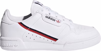 (Preschool) (Grade School) adidas Continental 80 'White Navy Scarlet' G28215 (Preschool) (Grade School) adidas Continental 80 'White Navy Scarlet' G28215
