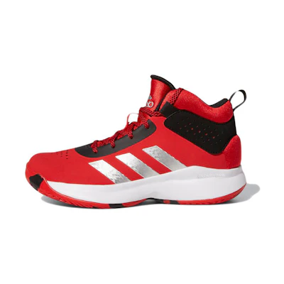 (Youth) (GS) adidas Cross 'Em Up 5 Wide 'Vivid Red Silver Metallic'