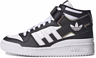 (Preschool) (Grade School) adidas Forum Mid J 'Black White Iridescent' HQ6845 (Preschool) (Grade School) adidas Forum Mid J 'Black White Iridescent' HQ6845