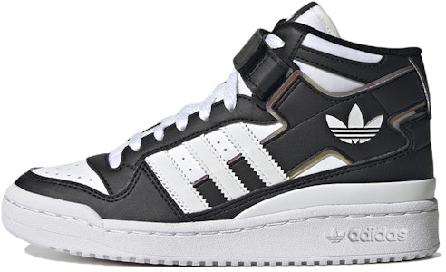 (學齡前) (小學) adidas Forum Mid J '黑白虹幻' HQ6845 Buy (學齡前) (小學) adidas Forum Mid J '黑白虹幻' HQ6845