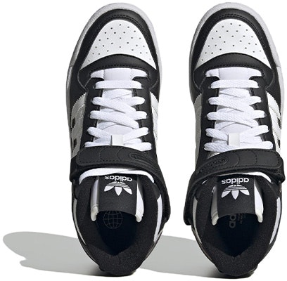 (PS) (Grade School) adidas Forum Mid J 'Hitam Putih Iridescent' HQ6845 Purchase (PS) (Grade School) adidas Forum Mid J 'Hitam Putih Iridescent' HQ6845
