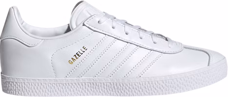 (Preschool) (Grade School) adidas Gazelle J 'Triple White' BY9147 (Preschool) (Grade School) adidas Gazelle J 'Triple White' BY9147