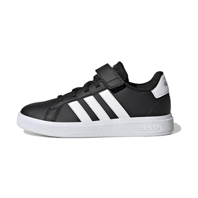 (PS) (GS) adidas Grand Court J 'Black White'