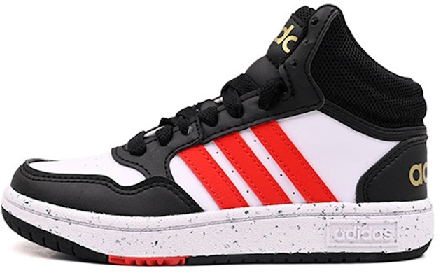 (PS) 小童款 阿迪达斯 Hoops Mid '黑白鲜红' HR0227 Buy (PS) 小童款 阿迪达斯 Hoops Mid '黑白鲜红' HR0227