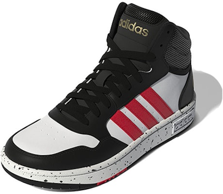 (Preschool) (Grade School) adidas Hoops Mid 'Black White Vivid Red' HR0227 Order (Preschool) (Grade School) adidas Hoops Mid 'Black White Vivid Red' HR0227