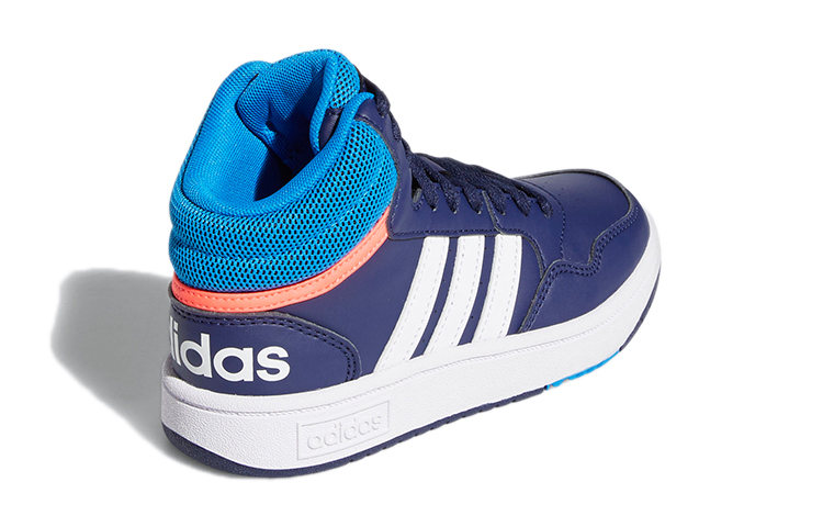 Shop (PS) (Enfant) adidas Hoops Mid ''Bleu Foncé Turbo'' GW0400