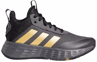 (Preschool) (Grade School) adidas Own The Game 2.0 'Grey Matte Gold' GZ3381 (Preschool) (Grade School) adidas Own The Game 2.0 'Grey Matte Gold' GZ3381
