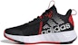 (PS) (Grade School) adidas Own The Game 2.0 'Hitam Merah Vivid' H01555