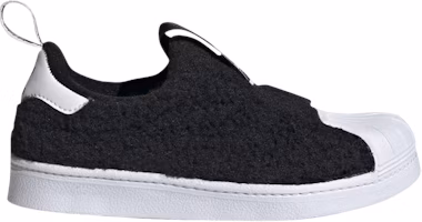 (Preschool) (Grade School) adidas Superstar 360 'Black Teddy Bear Fur' Q46315 (Preschool) (Grade School) adidas Superstar 360 'Black Teddy Bear Fur' Q46315