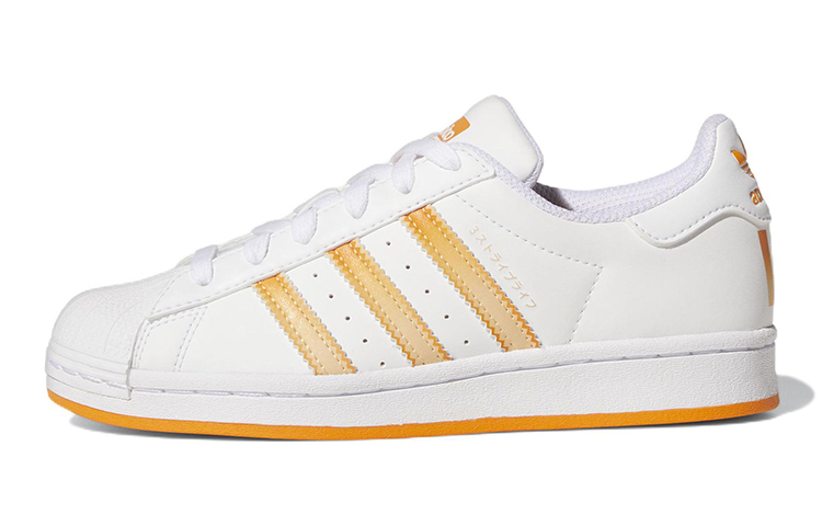 (Preschool) (Grade School) adidas Superstar 'White Orange Rush' HP5404
