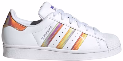 (Preschool) (Grade School) adidas Superstar J 'Iridescent - White' HQ4346 (Preschool) (Grade School) adidas Superstar J 'Iridescent - White' HQ4346