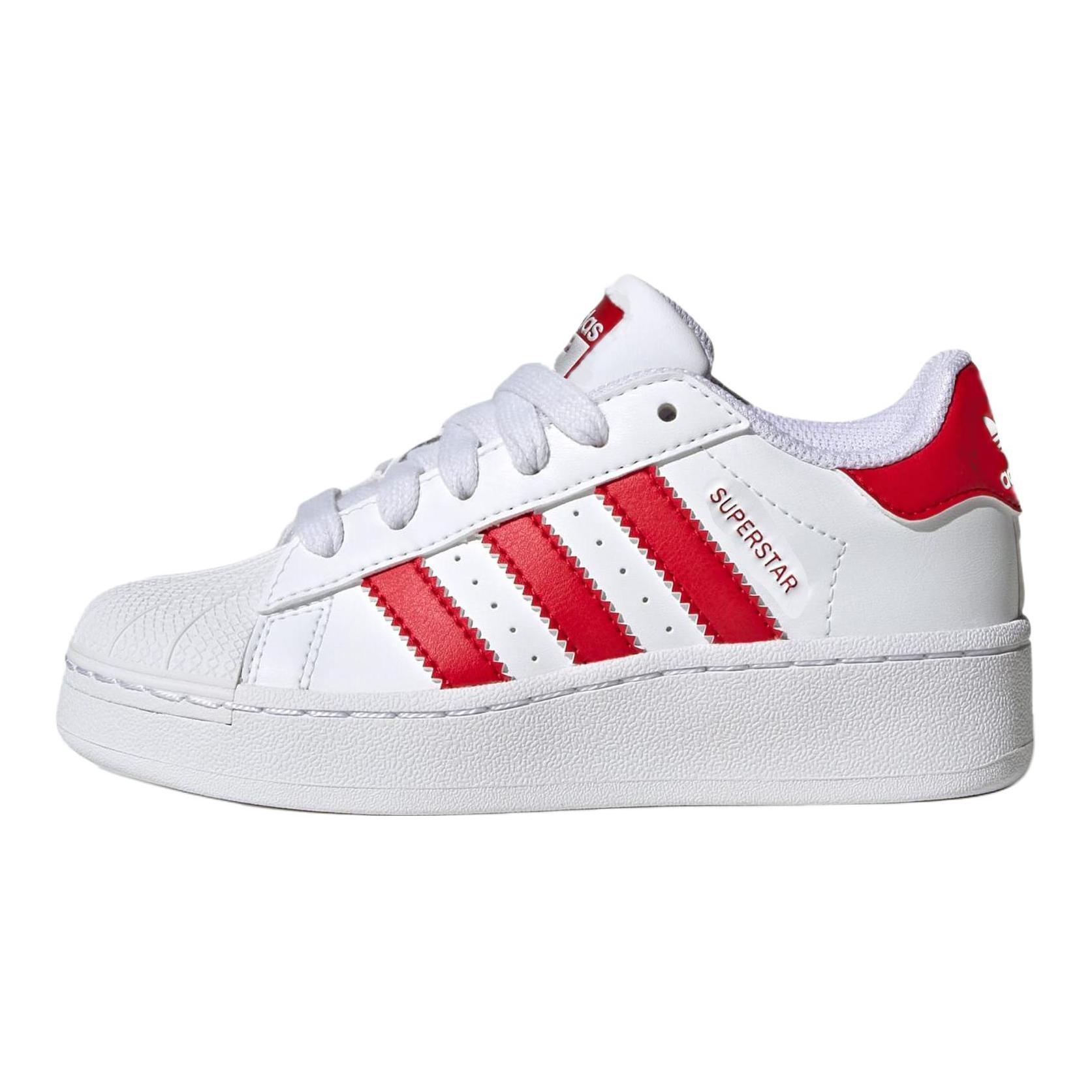 (Preschool) (Grade School) adidas Superstar XLG Little Kid 'White Scarlet' IF8429