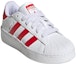 Lookbook (Preschool) (Grade School) adidas Superstar XLG Little Kid 'White Scarlet' IF8429