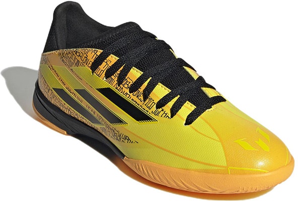 (Preschool) (Grade School) adidas X Speedflow Messi.3 IN 'Solar Gold Bright Yellow' GW7422 Lookbook (Preschool) (Grade School) adidas X Speedflow Messi.3 IN 'Solar Gold Bright Yellow' GW7422
