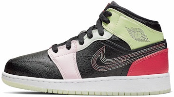 (Preschool) (Grade School) Air Jordan 1 Mid 'Glow-In-The-Dark' AV5174-076 (Preschool) (Grade School) Air Jordan 1 Mid 'Glow-In-The-Dark' AV5174-076