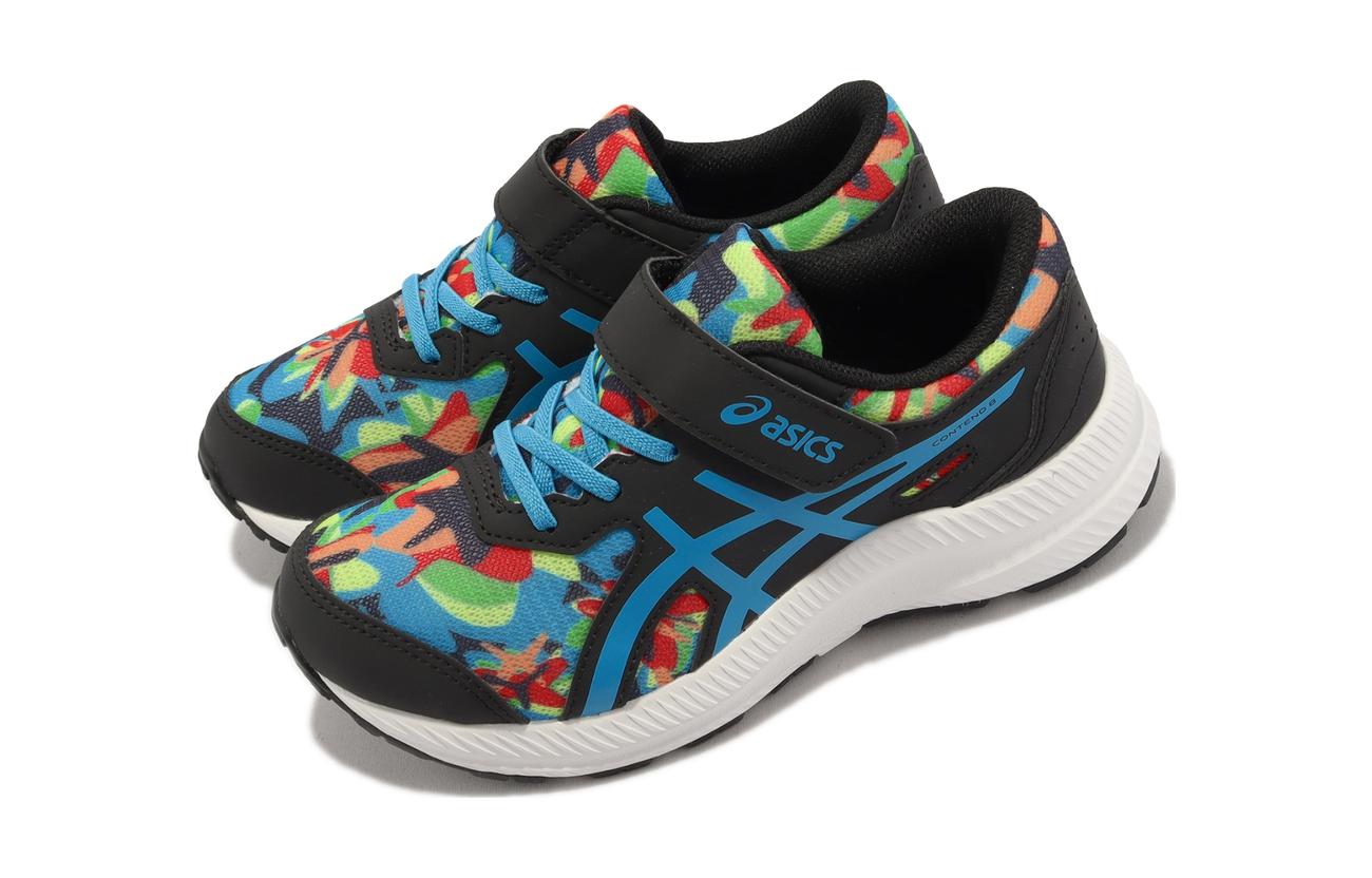 Lookbook (PS) (Para Niños) ASICS Contend 8 'Negro Azul Isla Camuflaje' 1014A293-003