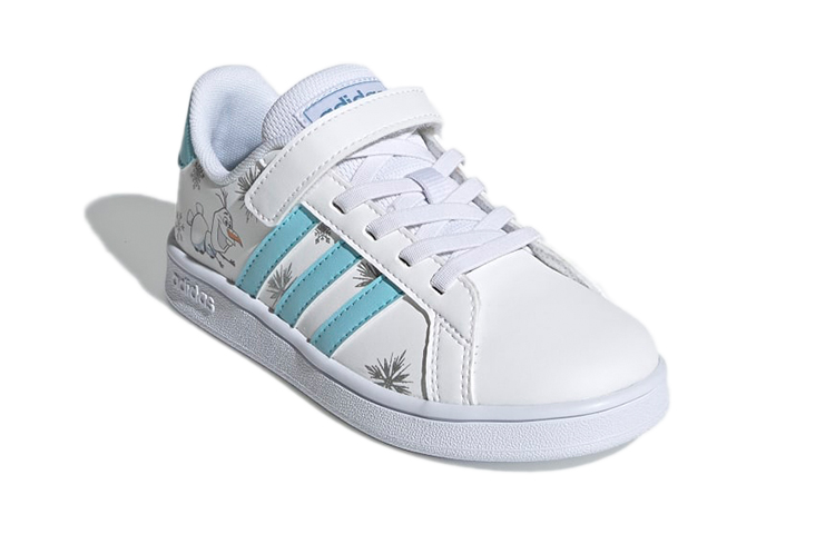 Lookbook (PS) 유치원생, 초등학생용 디즈니 x 아디다스 그랜드 코트 '올라프' GZ7615 GZ7615