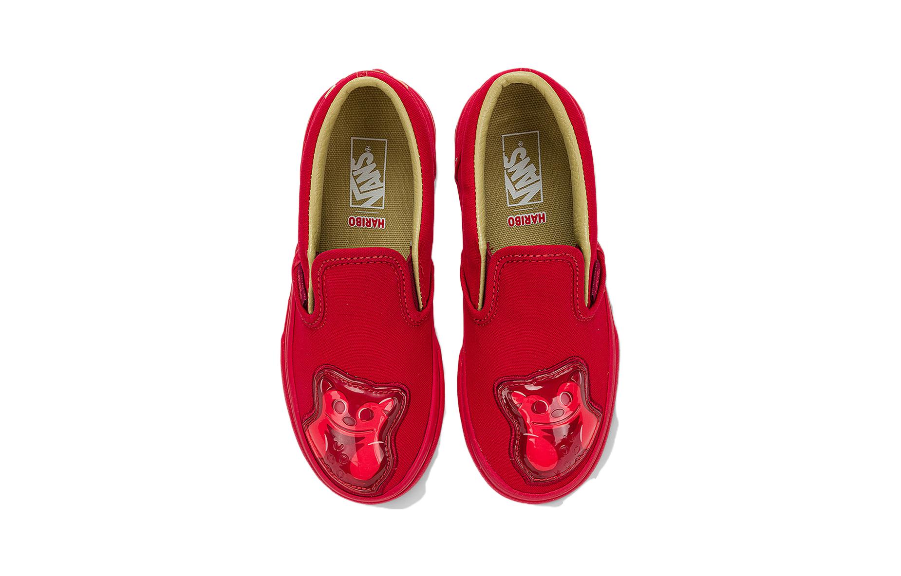 Lookbook (PS) (Sekolah Rendah) Haribo x Vans Classic Slip-On 'Goldbears' VN0009R7RED