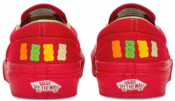(PS) 小学 哈瑞宝 x Vans 经典懒人鞋 '金熊' VN0009R7RED Shop (PS) 小学 哈瑞宝 x Vans 经典懒人鞋 '金熊' VN0009R7RED