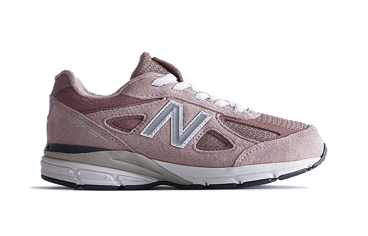 Order (PS) (Grade School) KITH x New Balance 990v4 Anak-Anak 'Dusty Rose' PV990KT1