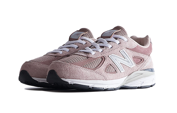 Lookbook (PS) (Grade School) KITH x New Balance 990v4 Anak-Anak 'Dusty Rose' PV990KT1