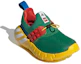Lookbook (PS) (Grade School) LEGO x adidas RapidaZen ''Core Green'' Kinder Sneakers Grün H05282