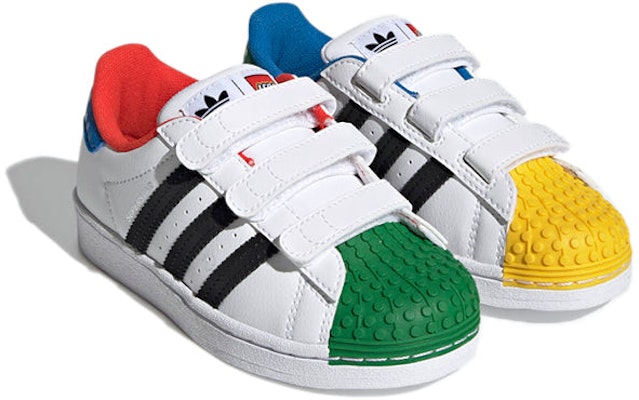 (Preschool) (Grade School) LEGO x adidas Superstar CF 'White Yellow Green' H03964 Shop (Preschool) (Grade School) LEGO x adidas Superstar CF 'White Yellow Green' H03964