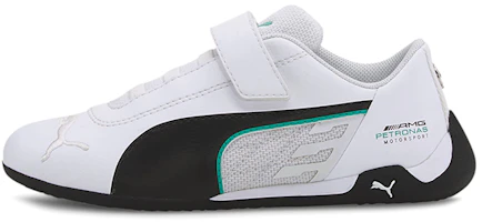 (Preschool) (Grade School) Mercedes-AMG Petronas Motorsport x Puma R-Cat 'White Black' 306623-02 (Preschool) (Grade School) Mercedes-AMG Petronas Motorsport x Puma R-Cat 'White Black' 306623-02