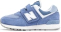 Buy (PS) 뉴발란스 키즈 574 메탈블루 찍찍이 (New Balance Kids 574 Metal Blue Velcro) PV574FDG