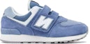 Order (PS) 뉴발란스 키즈 574 메탈블루 찍찍이 (New Balance Kids 574 Metal Blue Velcro) PV574FDG