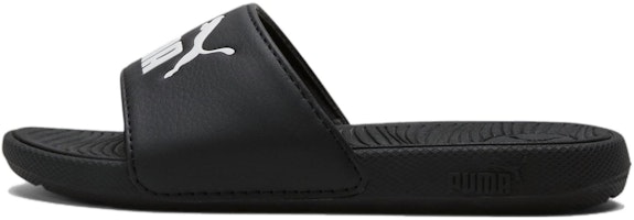 (Preschool) (Grade School) Puma Cool Cat 2.0 Slides Little Kid 'Black White' 390884-01 (Preschool) (Grade School) Puma Cool Cat 2.0 Slides Little Kid 'Black White' 390884-01