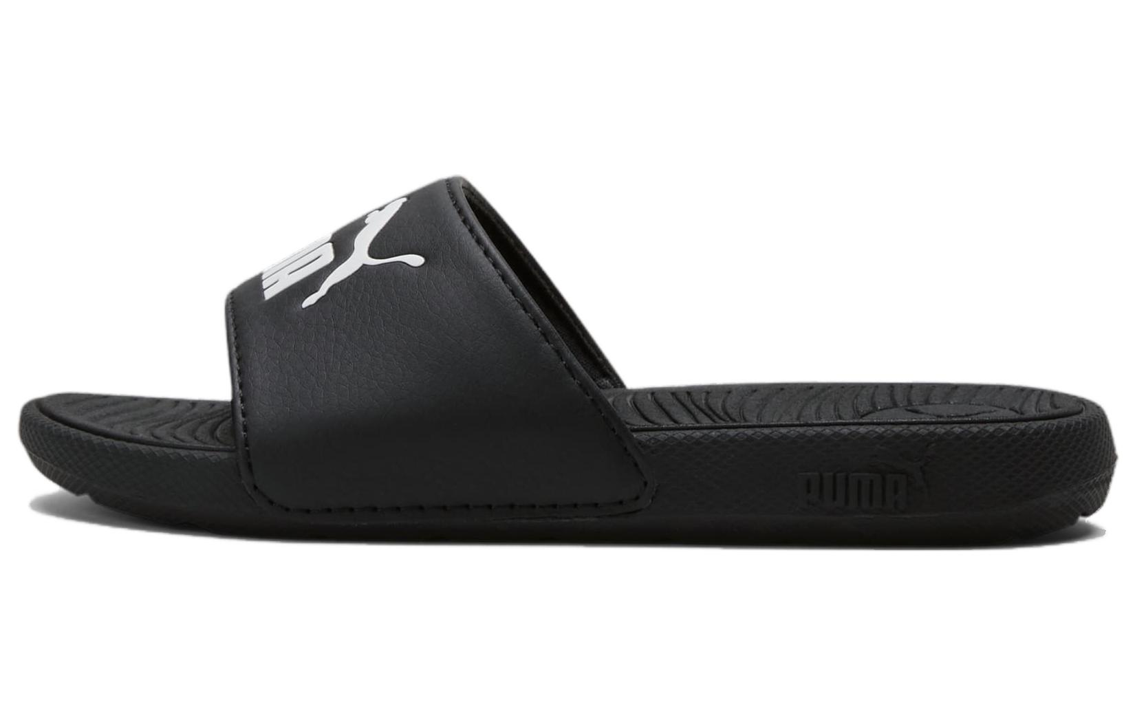 (Preschool) (Grade School) Puma Cool Cat 2.0 Slides Little Kid 'Black White' 390884-01