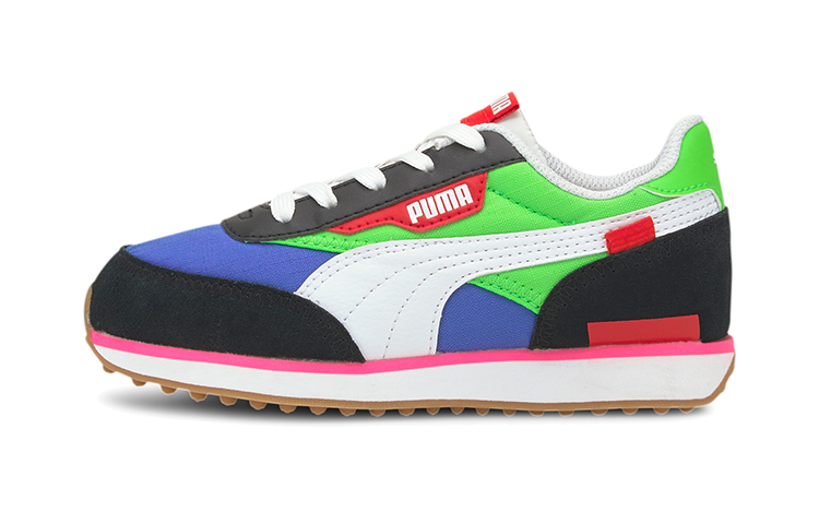 (PS) (GS) Puma Future Rider Play On 'Fluo Green'