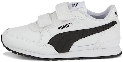 (Preschool) (Grade School) Puma ST Runner v3 Leather Little Kid 'White Black' 384905-07 (Preschool) (Grade School) Puma ST Runner v3 Leather Little Kid 'White Black' 384905-07