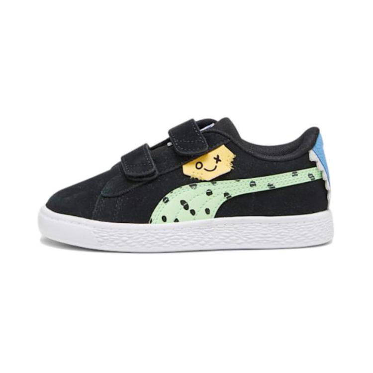 (Preschool) (Grade School) Puma Suede Classic Little Kid 'Mix Match - Black Spring Fern' 392519-02