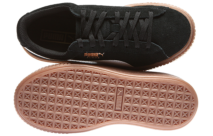 Shop （幼兒版） （學齡版）彪馬麂皮厚底 '蛇紋 - 黑褐色' 363906-02